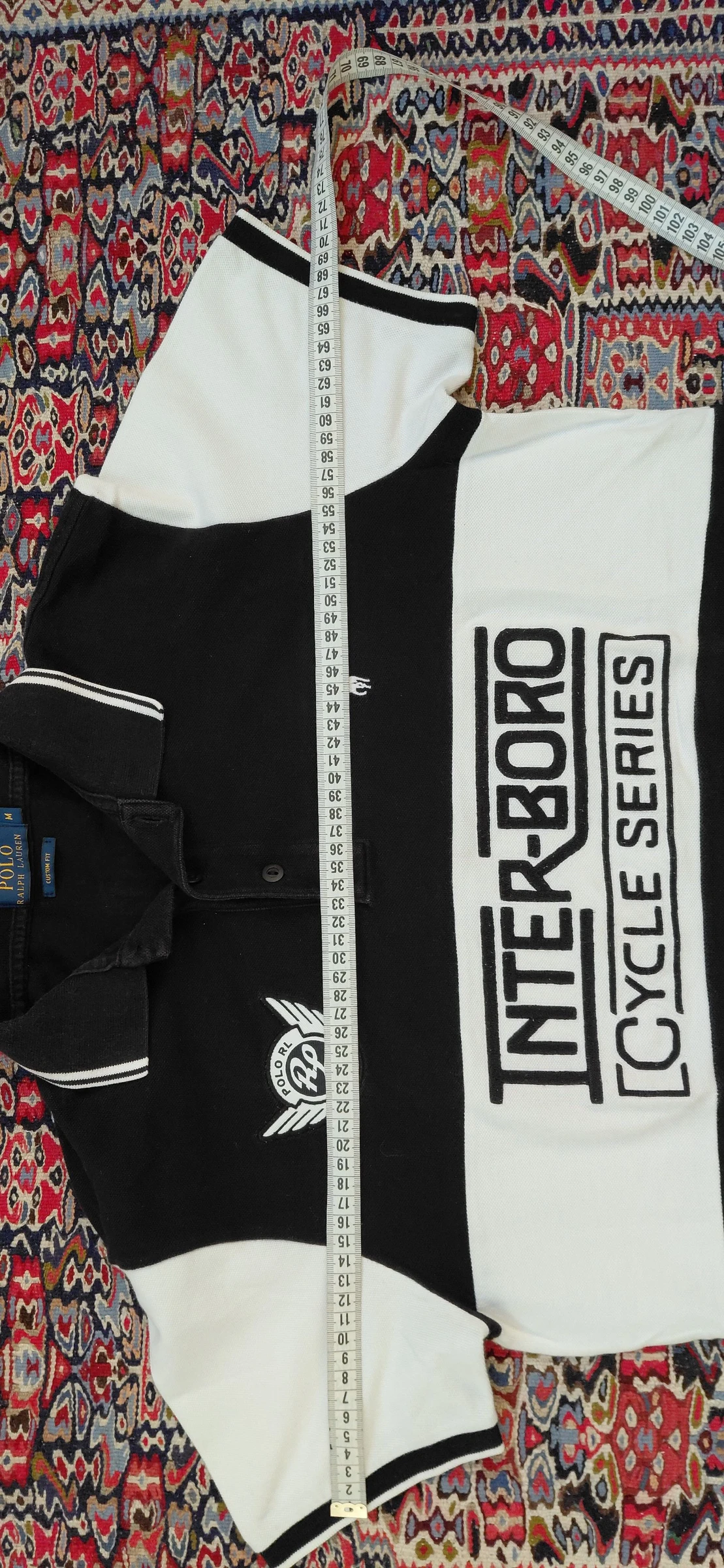 Polo Ralph Lauren Interboro Cycling Negro & Blanco – Talla M – 100% Auténtico – Muy buen estado – photo 7